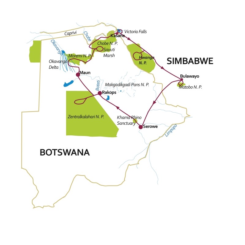 Mit auf Tour Simbabwe_Botswana